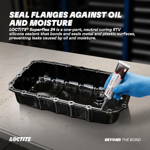 Image of LOCTITE Superflex 24 RTV Silicone Adhesive Sealant 25g (Pack of 5) | Grey Neutral Cure, One-Part, Non-Corrosive & Non-Sag | Resistant to Automotive Engine Oils | For Metal, Plastic, Gearboxes, Pumps & Gasketing