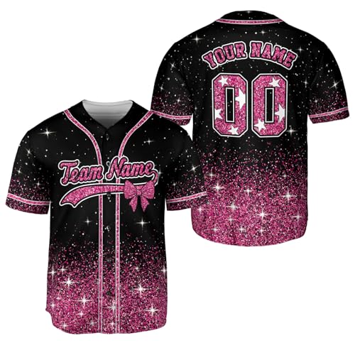 Personalized Cheerleading Team Baseball Jersey, Cheer Coach Jersey Gifts, Cheer Shirt Uniforms, Glitter Jersey S-5XL miniatura 3