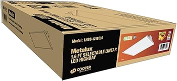 Metalux 1.6 ft. 250-Watt Equivalent LED Linear High Bay with Metalux 1.6 ft. 250-Watt Equivalent LED Linear High Bay with