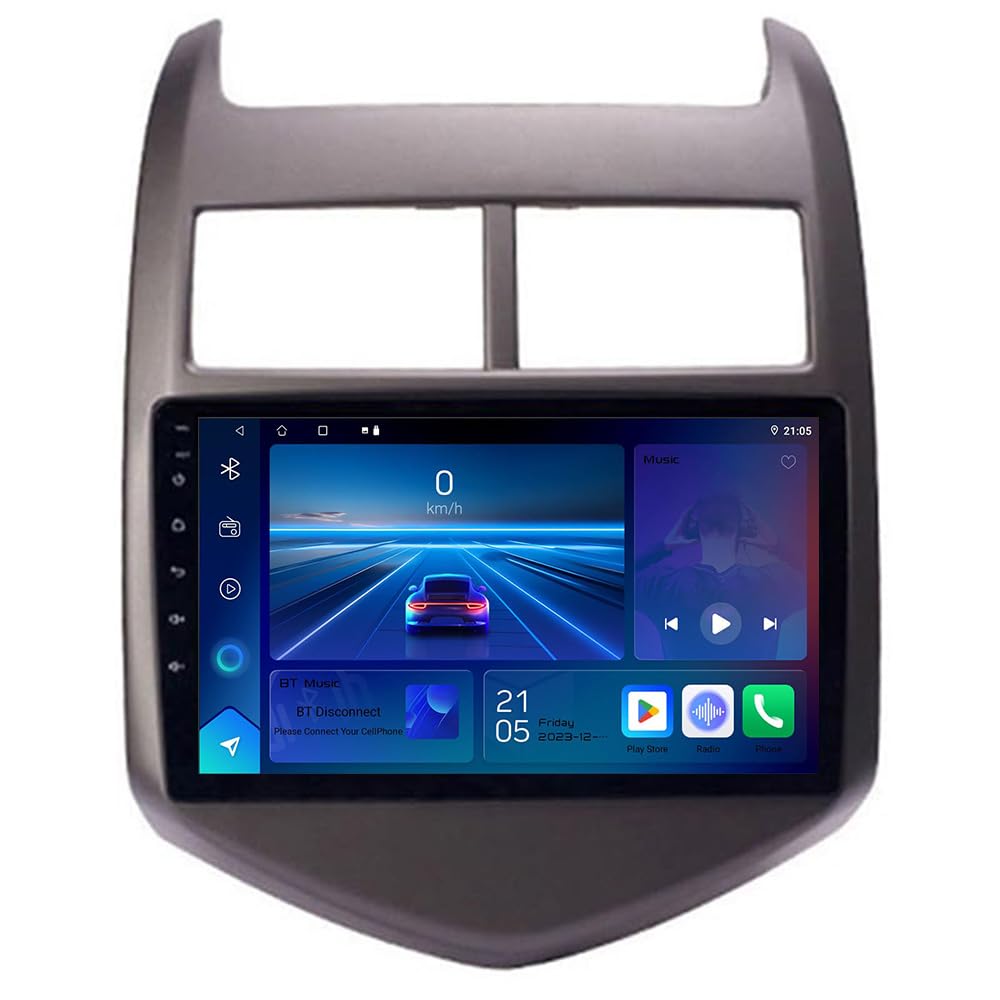 per Chevrolet Aveo 2011-2013 Autoradio 14 GPS Navigazione Music 9 Pollice Video 1080P HD Touch Multimedia Schermo DSP Touch Capacitivo FM MA 12V Dab Chiamate in Vivavoce MP5 SWC
