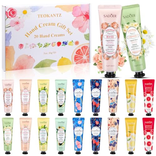 Handcreme Set, 20 Stück 30g Mini Handcreme Frauen, 10 Düfte Hand Cream für Damen Geschenk, Mini Geschenke für Frauen Handcreme Set, 20 Stück 30g Mini Handcreme Frauen, 10 Düfte Hand Cream für Damen Geschenk, Mini Geschenke für Frauen