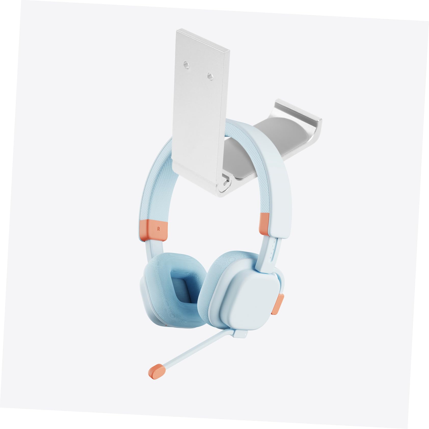 Angoily 4sätze Aluminiumlegierung Kopfhörer Halterung Praktische Headset Aufhängung Für Zuhause Büro Und Mehr Stabil Und Langlebig Tragkraft Silber