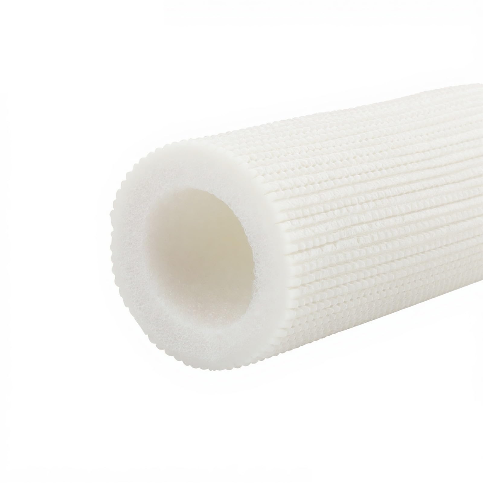 1.5m Insulation Tube, Freeze Foam Pipe for Cold and Hot Water Pipes, AC Copper Insulated Tubing Covers, Lagging Insulating Sleeve, Thk 7mm(White,ID 32mm)