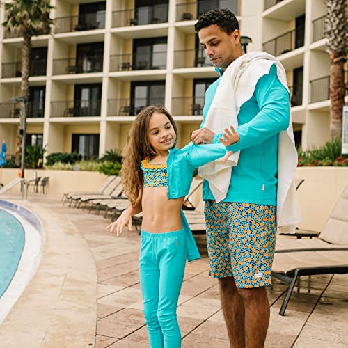 Image of SwimZip Girls' Long Sleeve Zipper Crop Top Rash Guard UPF 50+ Sun Protection