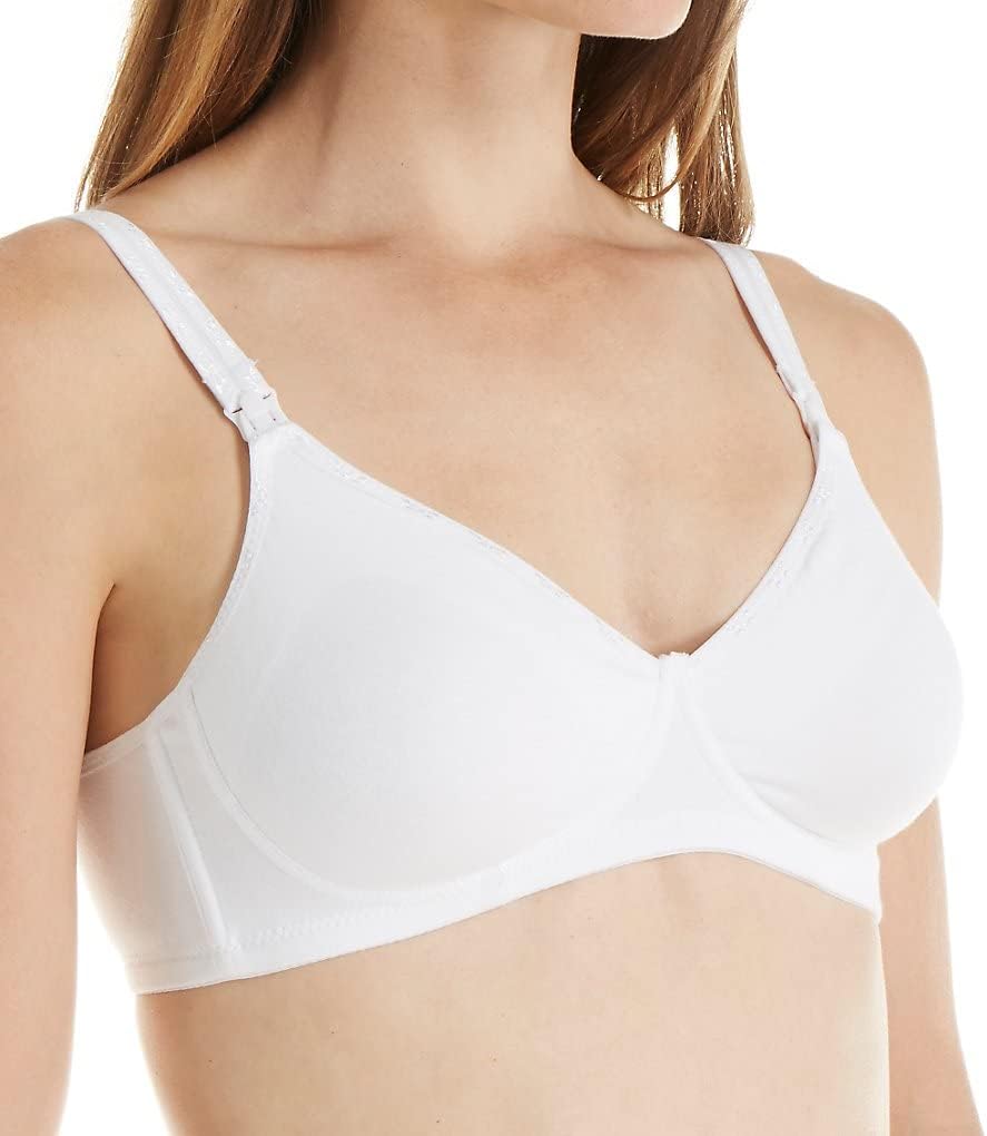 QT Intimates Women's Molded Cotton Nursing Bra