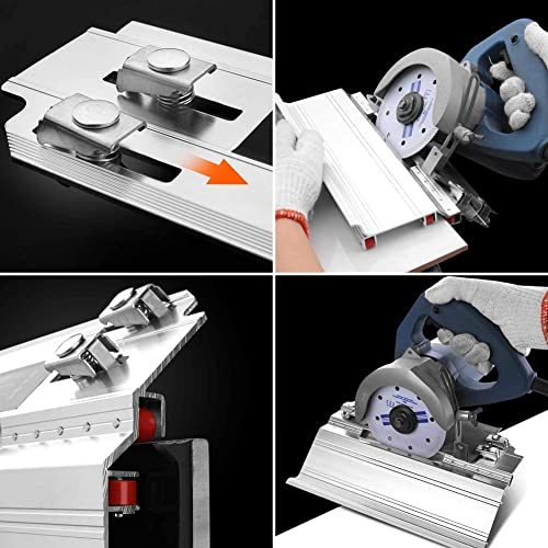 Image of HiFam 45 Degree Angle Cutting Frame| Tile Chamfering Tool for Cutting Ceramic Stone, Marble, Granite, Tiles and Wood Cutter | Aluminum Alloy Chamfer Tile Cutter |