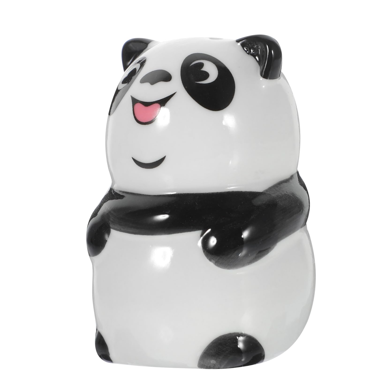 PRETYZOOM Panda Shaped Ceramic Seasoning Shaker Cute Pepper Jar for Spices Kitchen Dispenser for Salt and Seasoning Unique Panda Design for Home and Dining