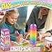 EDSPORTSHOUSE Decorate Your Own Water Bottle Kits for Girls Age 4-6-8-10,Unicorn Painting Crafts,Fun Arts and Crafts Gifts Toys for Girls Birthday Christmas(Unicorn)