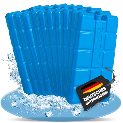 NEMT 10 Stück Kühlakkus Kühlelemente je 200ml für Kühltasche oder Kühlbox bis 12 h Kühlpack Kühlakku