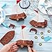 Hahafelt 24 Pack 3D Floating Ship Craft Kit, DIY Sailboat Model Floating Boat Puzzle Craft Kit, Build a Model Boat Toy for VBS Vacation Bible School DIY Project Birthday Home Decoration Handmade Gift