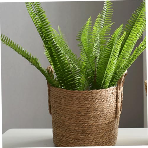 Panier de rangement tissé main en jonc de mer durable de 35 cm - 8