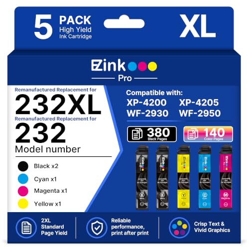 Image of E-Z Ink Pro Remanufactured Replacement for 232XL XP-4200 Ink (2BCMY)