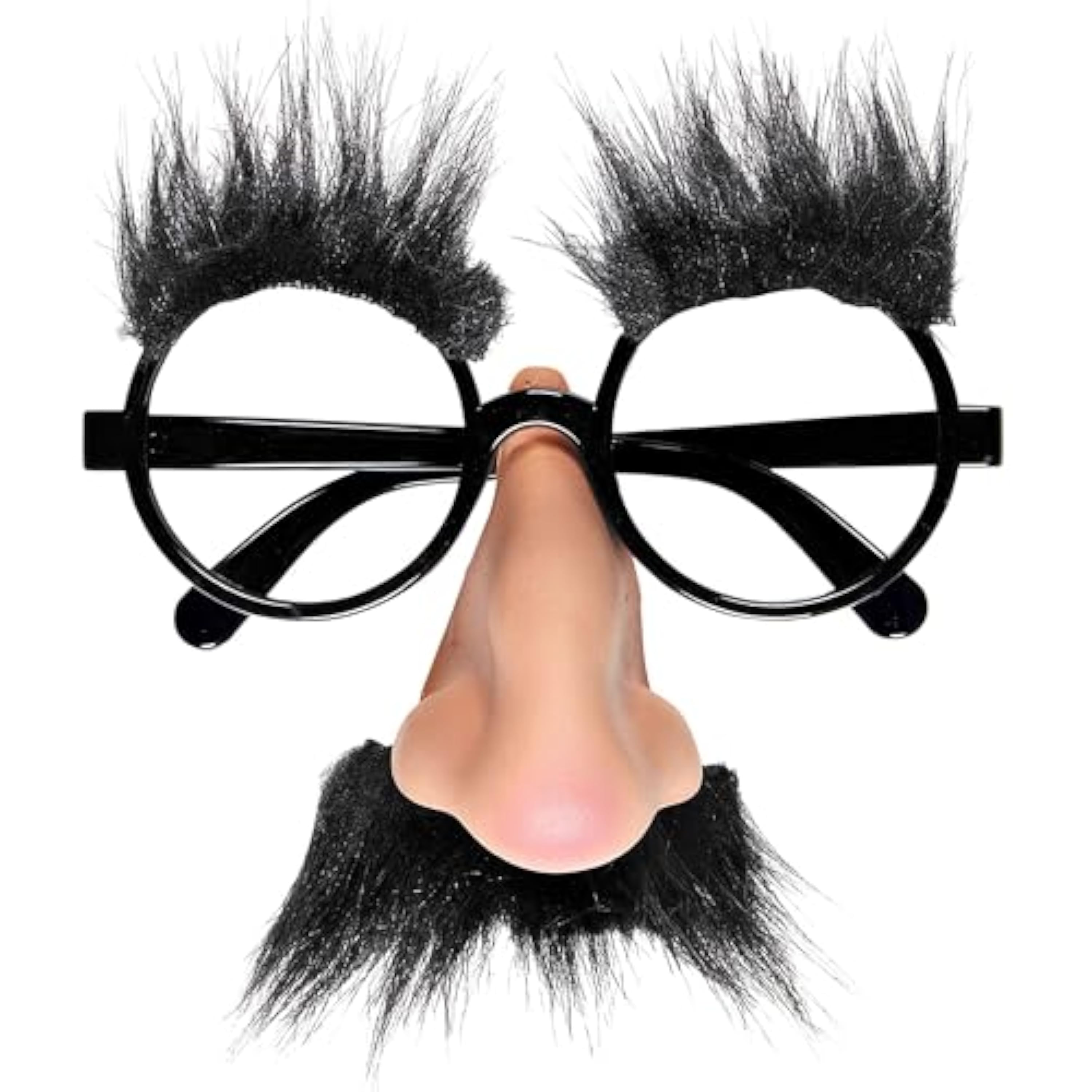 W WIDMANN MILANO Party Fashion - Gafas con nariz, bigote y cejas, gafas divertidas, accesorio para fotomatón o carnaval