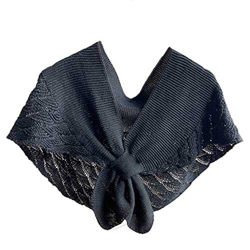 Elegante involucro scialle per donne/ragazze. Parte anteriore annodata a croce, semplice tinta unita, facile da indossare e togliere.