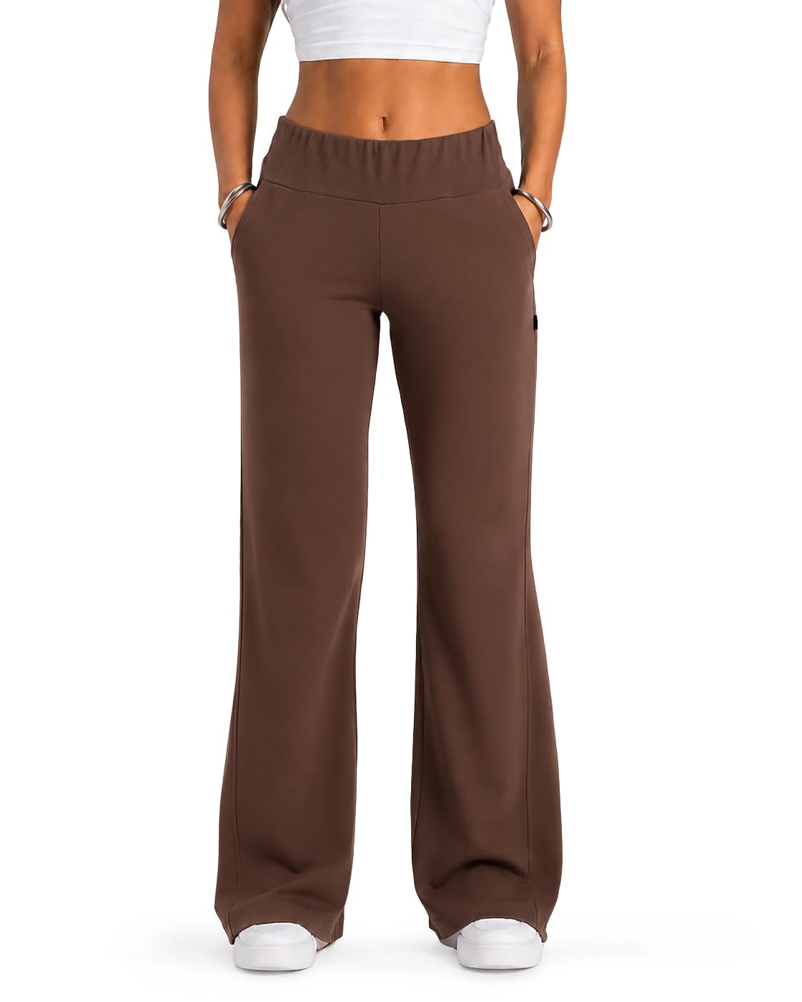 SMILODOX Jogginghose Maveni Damen, Jogger Regular Fit, Schlaghose mit normalem Bund, elastisches Material, Sweatpants geeignet als Sporthose, Yogakleidung, Gymkleidung oder Freizeithose