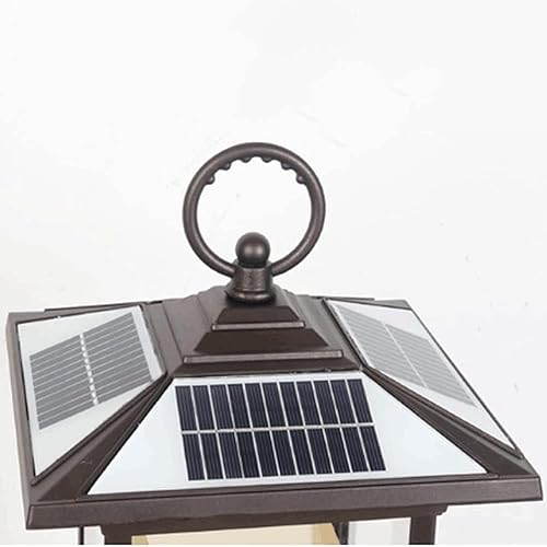 Miniatura 7 de Luces de poste al aire libre, control remoto, lámpara solar de pie para césped, luz inteligente de control de luz, luz de cabeza de poste al aire