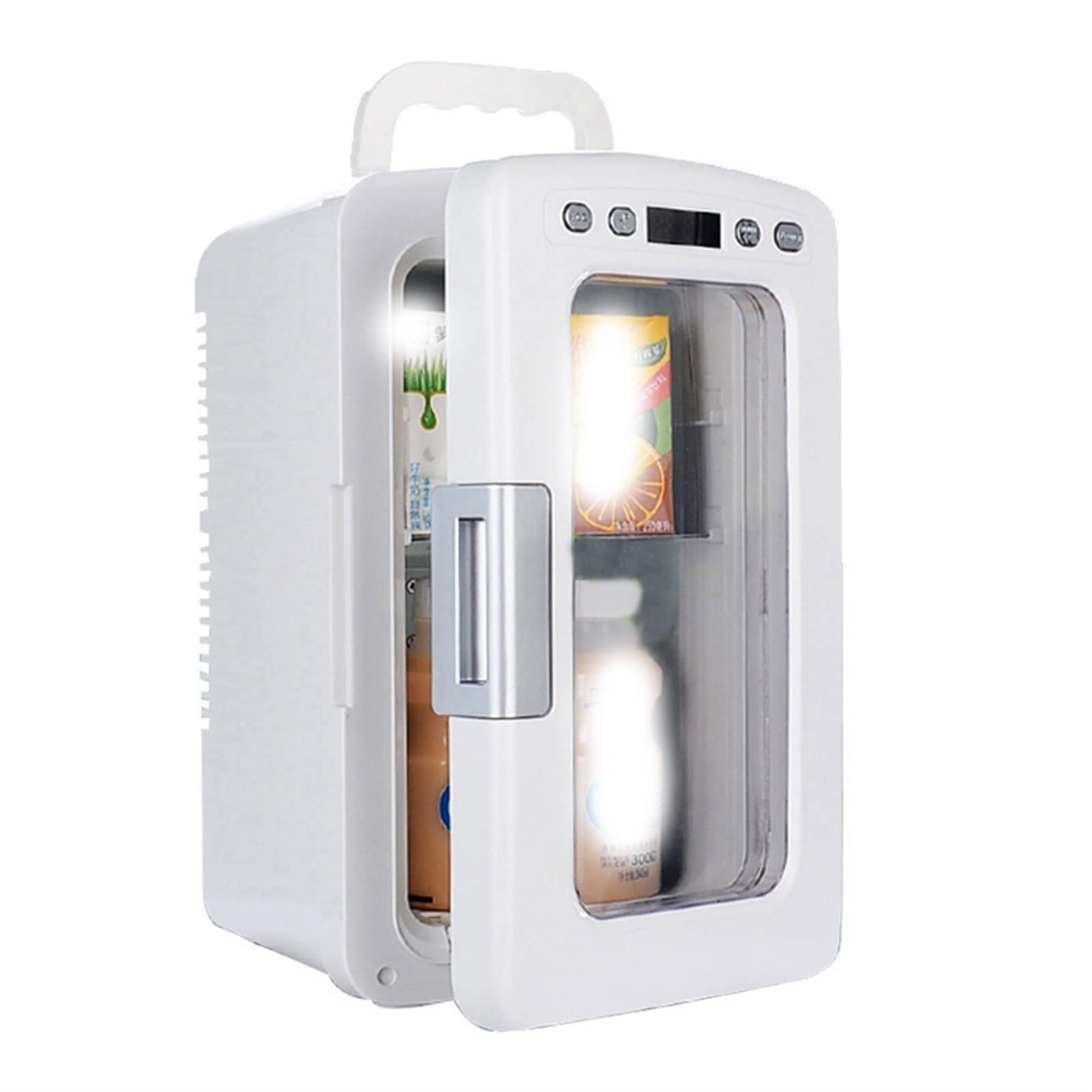 HEXEH Wine Rack For Refrigerator, 24L Lemari Pemanas Minuman Mini Lemari Es Asrama Siswa Inkubator Makanan Lemari Es Panas dan Dingin Kulkas Mobil