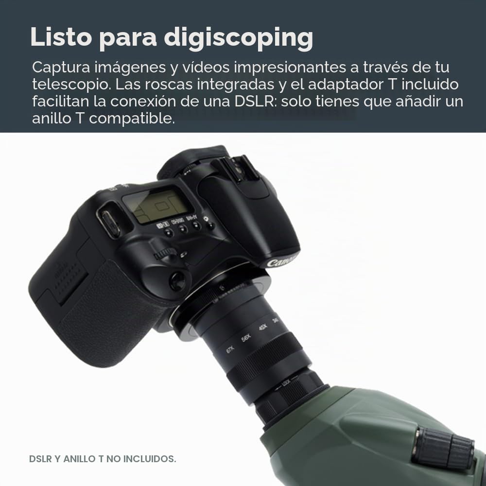 Celestron 52305 Regal M2: telescopio terrestre con zoom angular ED de 20-60x80 mm, con óptica multicapa, prismas de cristal BaK-4, cuerpo ligero de aleación de magnesio y funda de transporte acolchada