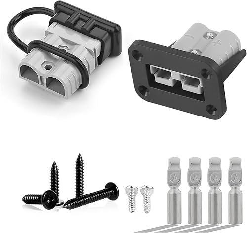 2 unidades de desconectador automático de batería de 50 amperios, 12 voltios calibre 681012 conector de cable con soporte de montaje, para