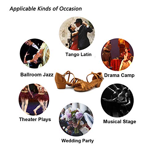 Ballroom Dance Shoes Latin Wedding Party Performance Sandals for Girls4