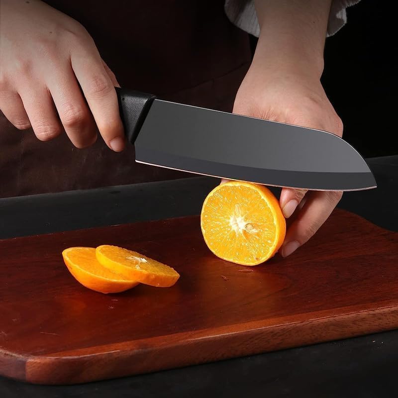 DEPOFF 3 Piece Kitchen Knife Set, Black - Image 7