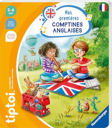 Ravensburger - tiptoi® - Livre interactif - Mes premières comptines anglaises - Jeu éducatif électronique, sans écran - A partir de 3 ans - version...