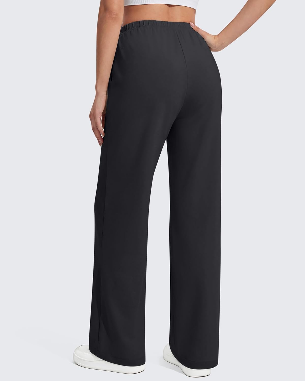 G4Free Chillwhisp Maternity Pants Lightweight with Adjustable Waisted Summer Pregnancy Wide Leg Trousers