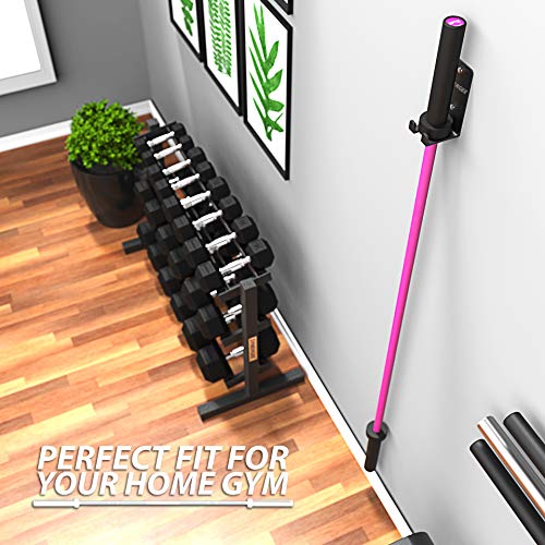 Synergee-1-2-or-5-Barbell-Holder-Vertical-Hanging-Barbell-Rack-Holds-Bars-Curl-Bars-Hex-Bars-Tricep-Bars-Excellent-Compact-Vertical-Storage-Organization-for-Home-Commercial-Garage-Gyms