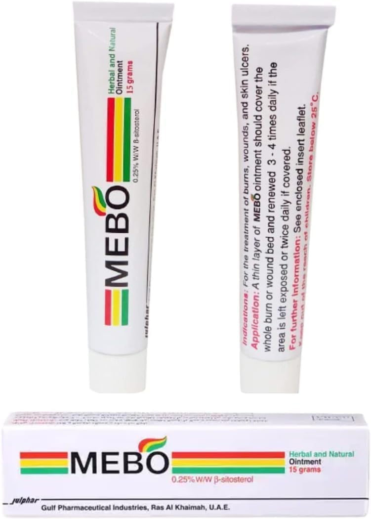 Herbal Cream Skin Ointment for Burn 5 x 15g Tube – Herbal & Natural Wound & Scar Care Cream – Gentle & Nourishing Formula for Skin Recovery