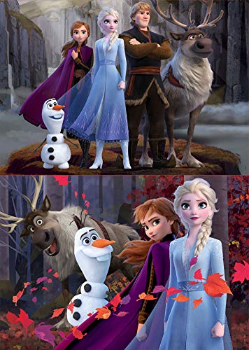 Educa - Kinderpuzzle Die Eiskönigin 2 | 2x100 Teile Puzzleset | Anna, ELSA, Kinderpuzzle Disney Frozen II | ab 6 Jahren (18111) – Ansicht 2