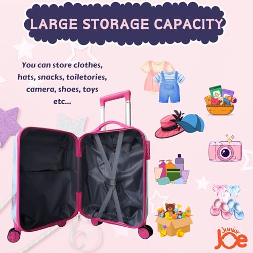 Image of 20 Inch Kids Suitcase with 4 Wheel Travel Trolley Bag (4 Day Trip) (DESIGN-12, 20 INCH)