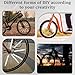 Bewudy 48PCS Bike Spoke Reflectors, Bicycle Reflective Spoke Covers Bike Wheel Reflector Tube 360°Visibility Waterproof Warning Spokes Lights Covers for Night Riding Mountain and Road Bikes