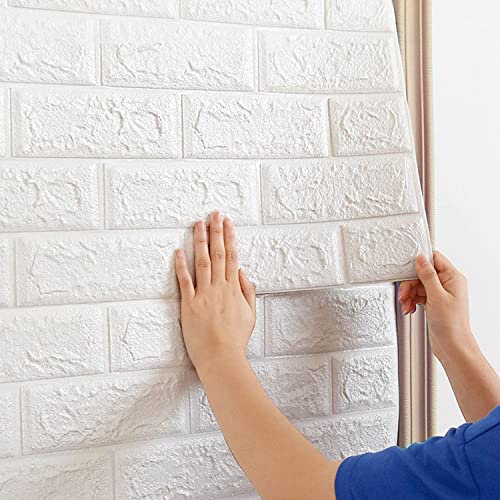 Uyoyous 10 Stück 3D-Wandpaneele Ziegeloptik