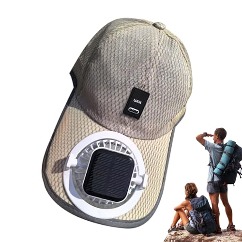 Casquette de baseball avec ventilateur solaire et protection UV pour femme