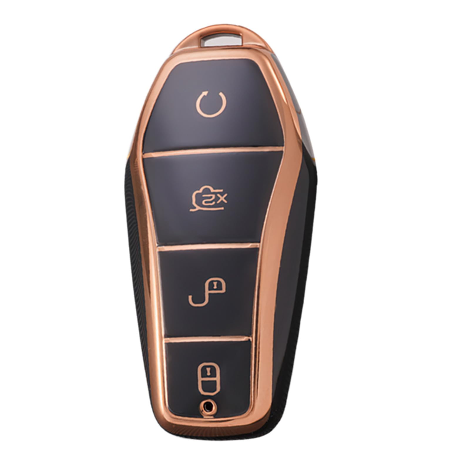 Car Key Case Key Protector Fits BYD Atto 3 Han Tang Song Pro-DM-i Yuan Qin Seal Dolphin Key Case Key Protection Case Key Case Key Case Key Case Key Case 4 Buttons Black