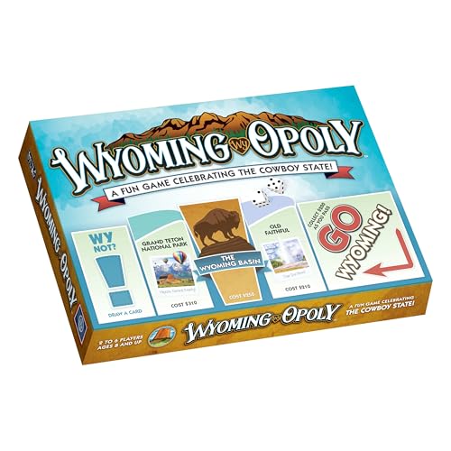 Wyoming-Opoly juego de mesa temático familiar 8+ jugadores miniatura 1