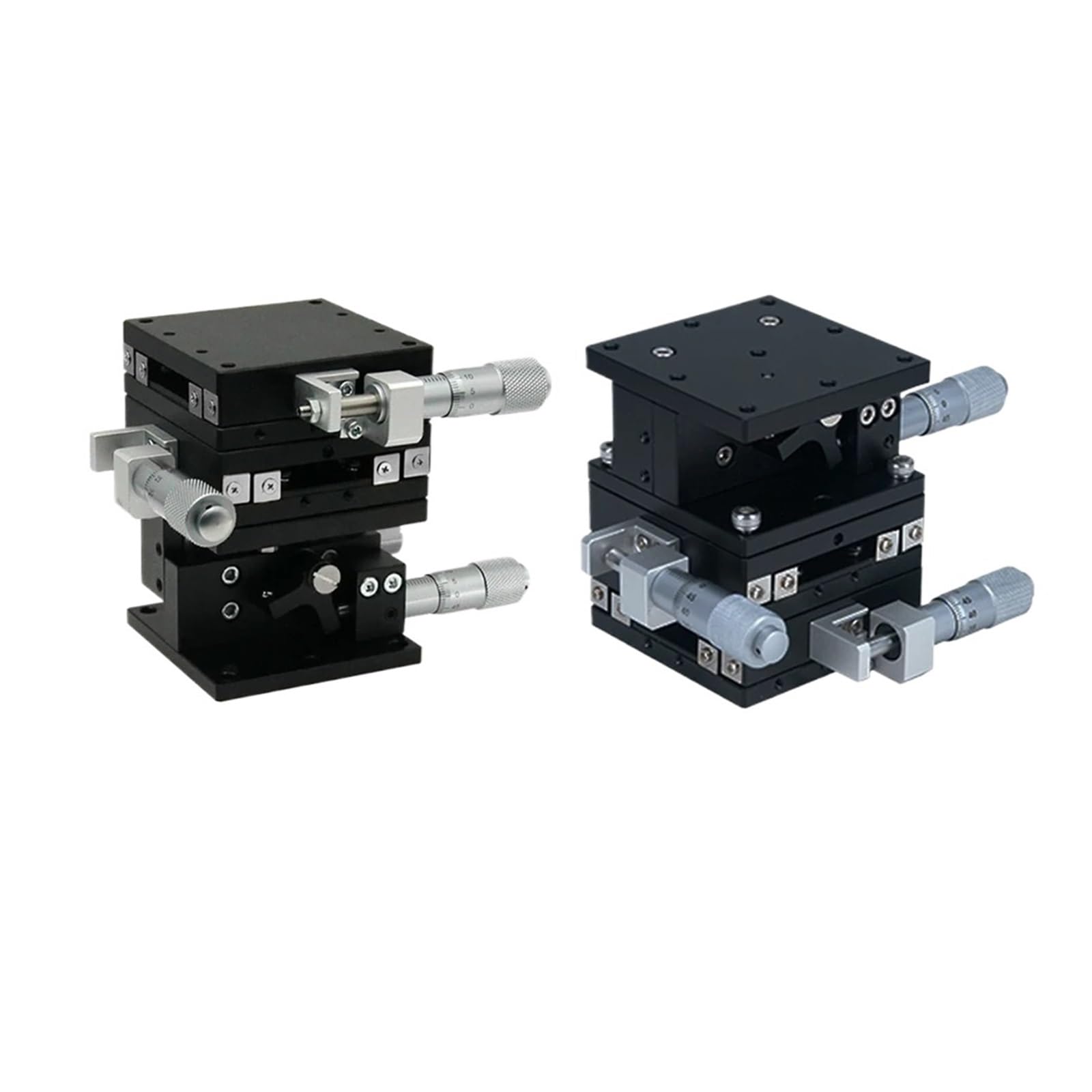 Tavolo micrometrico, tavolo scorrevole manuale, asse X/XY/XYZ, manopola di regolazione, tavolo ottico di precisione, guida di scorrimento, piattaforma di spostamento (centro asse XY, tavolo 40x40 mm