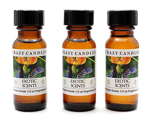 Exotic Scents Ar 3 Bottles 12 Fl Oz Each 15ml Premium Grade Scented Fragrance...
