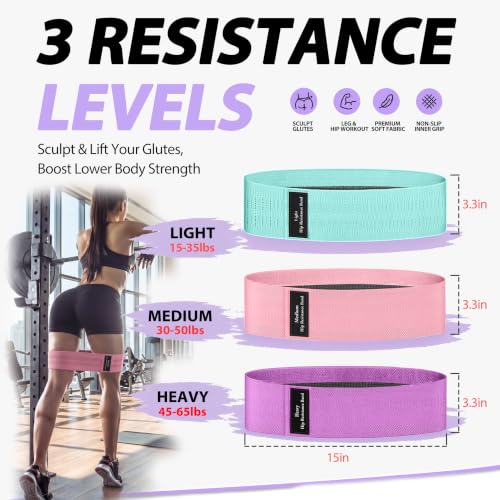 Image of WHATAFIT Resistance Bands, Exercise Bands,Resistance Bands for Working Out, Work Out Bands with Handles for Men and Women Fitness, Strength Training Home Gym Equipment