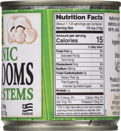 Miniatura 9 de Native Forest orgánico champiñones piezas y tallos 127oz