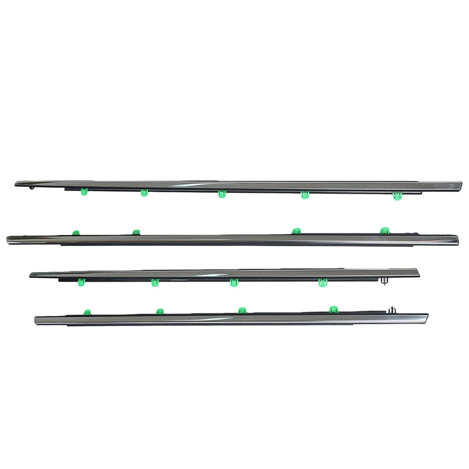 Ylrng 12-16 4Pcs Car Window Weatherstrip Side Door Glass Sealing Strip Weather Moulding Trim For Crv Outer Window Glass Seal Belt(12-16)