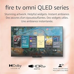 Amazon Fire TV 50″ Omni QLED Series 4K UHD smart TV, Dolby Vision IQ, Local Dimming, Fire TV Ambient Experience, hands-free with Alexa