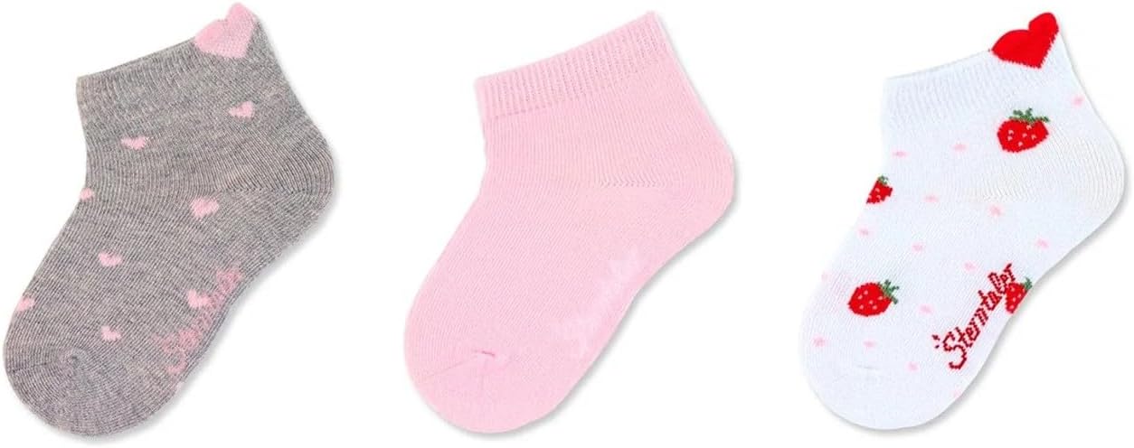 Sterntaler Sneaker-Söckch.3er-Pack Herzen Baby Girls Socks