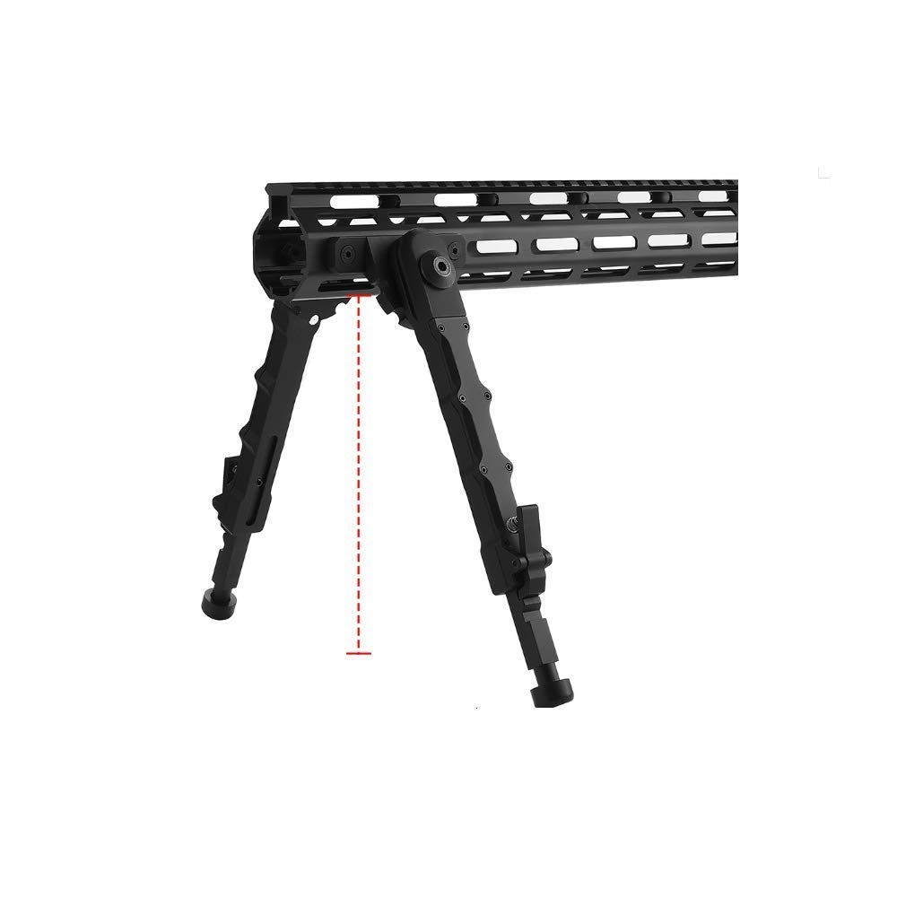 N / A Bípode táctico M-LOK Bípode de Rifle V9 7.5-9 Pulgadas para Exteriores, Campo de Tiro, Caza y Tiro