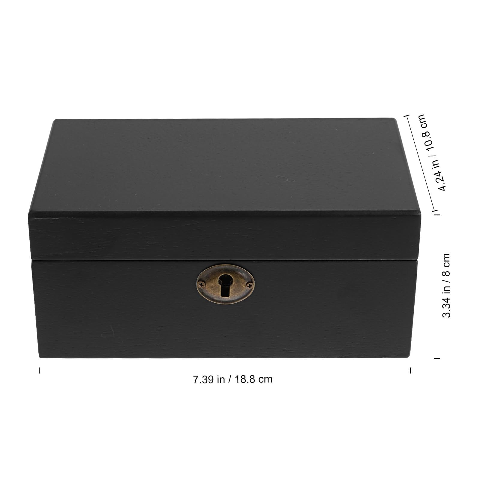 Tofficu Caja de Almacenamiento de Relojes de Madera Negra para Joyas