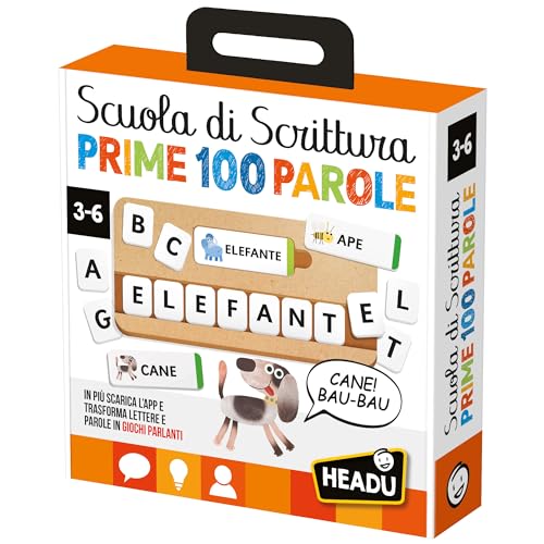 HEADU - Scuola di Scrittura Parlante - Efficace Già Dai Tre Anni Grazie al Metodo Fonetico Interattivo | Giochi Educativi 3 4 5 6 Anni, Giochi per Imparare a Scrivere, Regalo Bambino Regalo Bambina