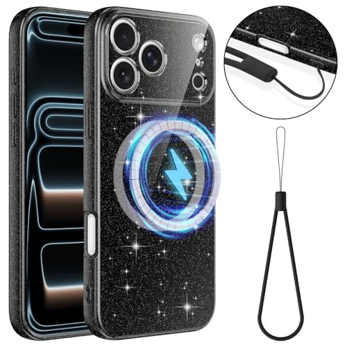 Étui silicone Nothing Phone 3A Pro magnétique premium noir à paillettes