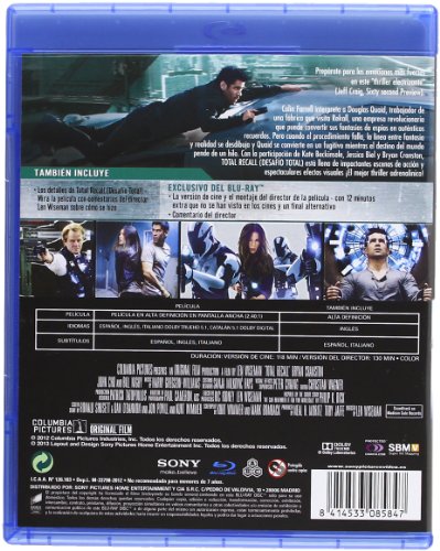 Total Recall (Desafío Total) (Blu-Ray) (Import) (2013) Colin Farrell; Kate B - Image 2