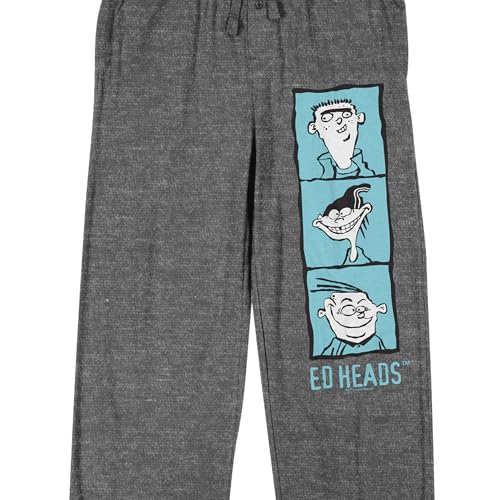Ed EDD N Eddy Ed Heads Men's Gray Heather Sleep Pajama Pants2