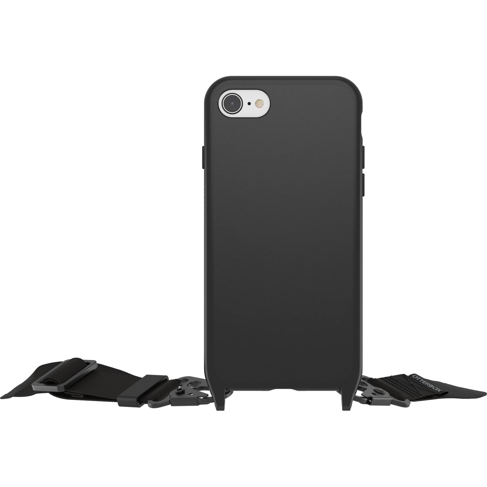 OtterBox Cover React Necklace per iPhone SE (3a/2a gen)/8/7, Nero